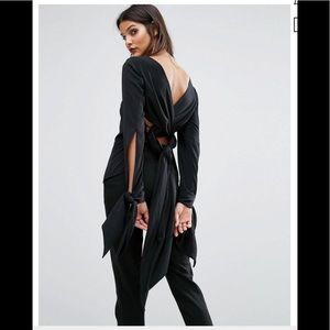 Finders I Spy Tie Black Long sleeve Top